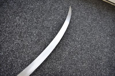 Lot 49 - A 19TH CENTURY WOOTZ DAMASCUS BLADED INDIAN TULWAR