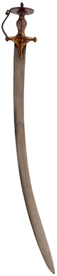 Lot 50 - AN INTERESTING LATE 18TH CENTURY INDIAN TULWAR OR SWORD