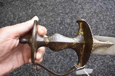 Lot 50 - AN INTERESTING LATE 18TH CENTURY INDIAN TULWAR OR SWORD