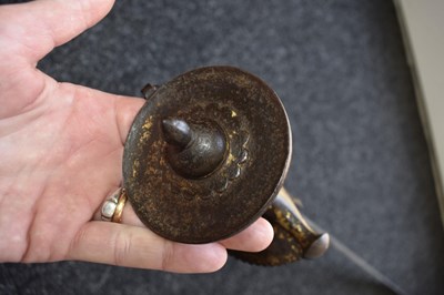 Lot 50 - AN INTERESTING LATE 18TH CENTURY INDIAN TULWAR OR SWORD