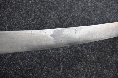 Lot 50 - AN INTERESTING LATE 18TH CENTURY INDIAN TULWAR OR SWORD