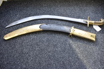 Lot 65 - A LARGE 19TH CENURY TURKISH OTTOMAN KILIJ OR SWORD