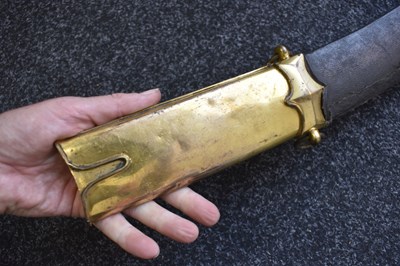 Lot 65 - A LARGE 19TH CENURY TURKISH OTTOMAN KILIJ OR SWORD