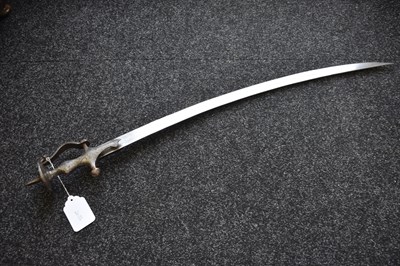 Lot 53 - A 19TH CENTURY MUNITIONS QUALITY INDIAN RAJPUT TULWAR OR SWORD