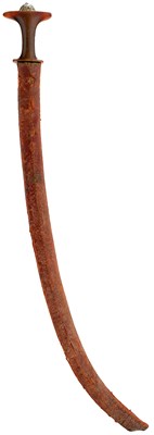 Lot 64 - AN EARLY 20TH CENTURY ETHIOPIAN SHOTEL OR SWORD