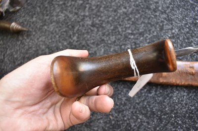 Lot 64 - AN EARLY 20TH CENTURY ETHIOPIAN SHOTEL OR SWORD