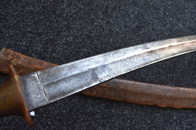 Lot 64 - AN EARLY 20TH CENTURY ETHIOPIAN SHOTEL OR SWORD