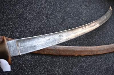 Lot 64 - AN EARLY 20TH CENTURY ETHIOPIAN SHOTEL OR SWORD
