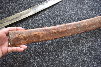 Lot 64 - AN EARLY 20TH CENTURY ETHIOPIAN SHOTEL OR SWORD