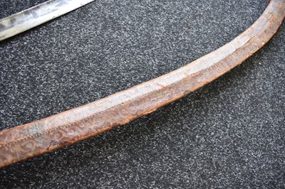 Lot 64 - AN EARLY 20TH CENTURY ETHIOPIAN SHOTEL OR SWORD