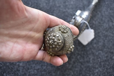 Lot 78 - AN ORNATE 18-BORE OTTOMAN TURKISH FLINTLOCK HOLSTER PISTOL