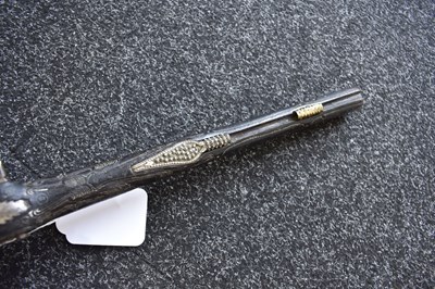 Lot 78 - AN ORNATE 18-BORE OTTOMAN TURKISH FLINTLOCK HOLSTER PISTOL