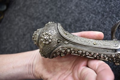 Lot 78 - AN ORNATE 18-BORE OTTOMAN TURKISH FLINTLOCK HOLSTER PISTOL