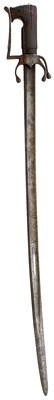 Lot 66 - A LATE 18TH CENTURY ARAB NIMCHA OR SWORD