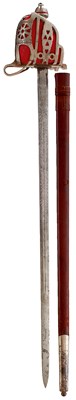 Lot 263 - A GVIR ARGYL & SUTHERLAND HIGHLANDERS OFFICER'S BASKET HILTED BROADSWORD