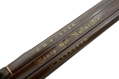Lot A 25-BORE DOUBLE BARRELLED PERCUSSION SPORTING GUN BY TANNER OF HANNOVER