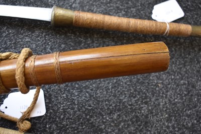 Lot 63 - AN EARLY 20TH CENTURY BURMESE DHA