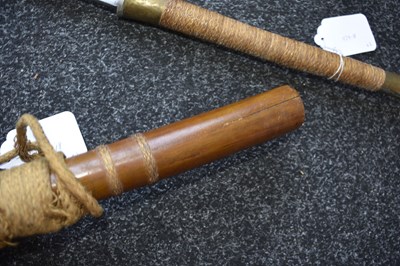 Lot 63 - AN EARLY 20TH CENTURY BURMESE DHA