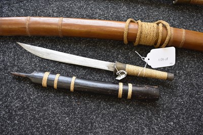 Lot 63 - AN EARLY 20TH CENTURY BURMESE DHA