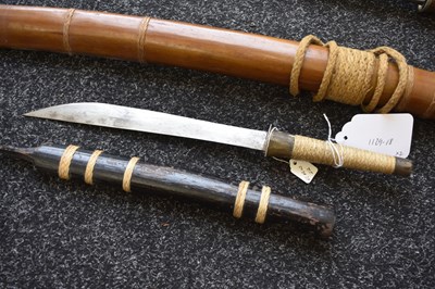 Lot 63 - AN EARLY 20TH CENTURY BURMESE DHA