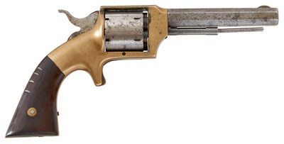 Lot 327 - A .32 CALIBRE RIMFIRE FRONT LOADING SIX-SHOT ROLLIN WHITE REVOLVER