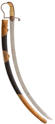 Lot 94 - A 1796 PATTERN LIGHT CAVALRY OFFICER'S SABRE WITH TROPHY BLADE