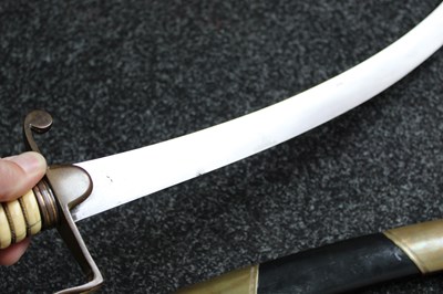 Lot 94 - A 1796 PATTERN LIGHT CAVALRY OFFICER'S SABRE WITH TROPHY BLADE