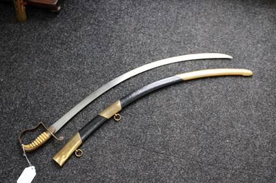 Lot 94 - A 1796 PATTERN LIGHT CAVALRY OFFICER'S SABRE WITH TROPHY BLADE