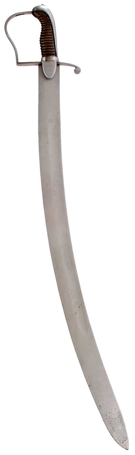 Lot 96 - AN INTERESTING 1796 PATTERN LIGHT CAVALRY SABRE WITH TROPHY BLADE