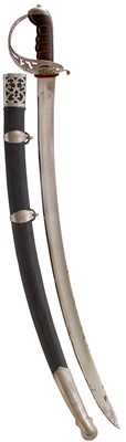 Lot 98 - AN INDIAN CAVALRY OFFICER'S SWORD PROBABLY FOR THE 5TH PUNJAB