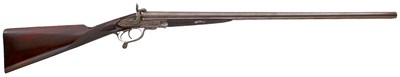 Lot 426 - A 12-BORE DOUBLE BARRELLED PINFIRE SPORTING GUN BY BURNAND OF NEWCASTLE