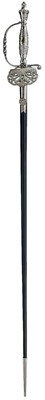 Lot 223 - A GOOD CUT STEEL HILTED SMALLSWORD
