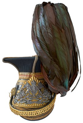 Lot 546 - A GVR 16TH (QUEEN'S) LANCER'S OFFICER'S CAP