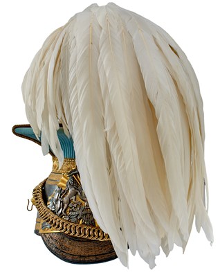 Lot 548 - AN EDWARDIAN 21ST (EMPRESS OF INDIA'S) LANCER'S OFFICER'S CAP