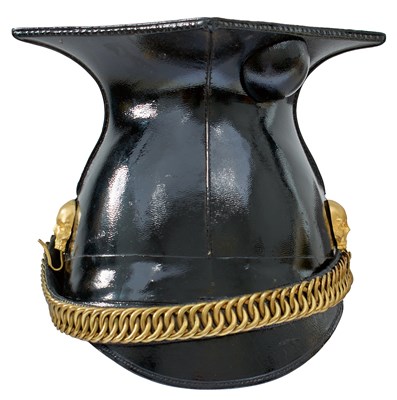Lot 544 - A SCARCE VICTORIAN 17TH LANCER'S OFFICER'S FOUL WEATHER CAP