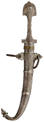 Lot 71 - A LATE 19TH CENTURY MOROCCAN KOUMMYA OR JAMBIYA