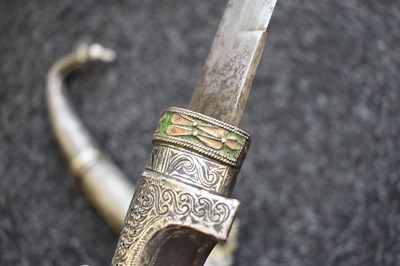 Lot 71 - A LATE 19TH CENTURY MOROCCAN KOUMMYA OR JAMBIYA