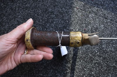 Lot 69 - A LATE 19TH CENTURY SUDANESE KASKARA OR SWORD