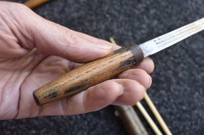 Lot 75 - A CHINESE TROUSSE OR DAGGER SET