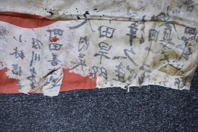 Lot 20 - A BRACE OF SECOND WAR PERIOD JAPANESE FLAGS