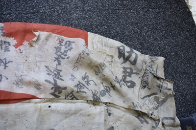 Lot 20 - A BRACE OF SECOND WAR PERIOD JAPANESE FLAGS