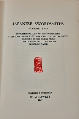 Lot 17 - JAPANESE SWORD SMITHS BY HAWLEY
