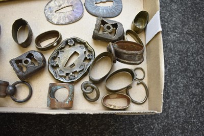 Lot 14 - A BOX OF JAPANESE SWORD FITTINGS