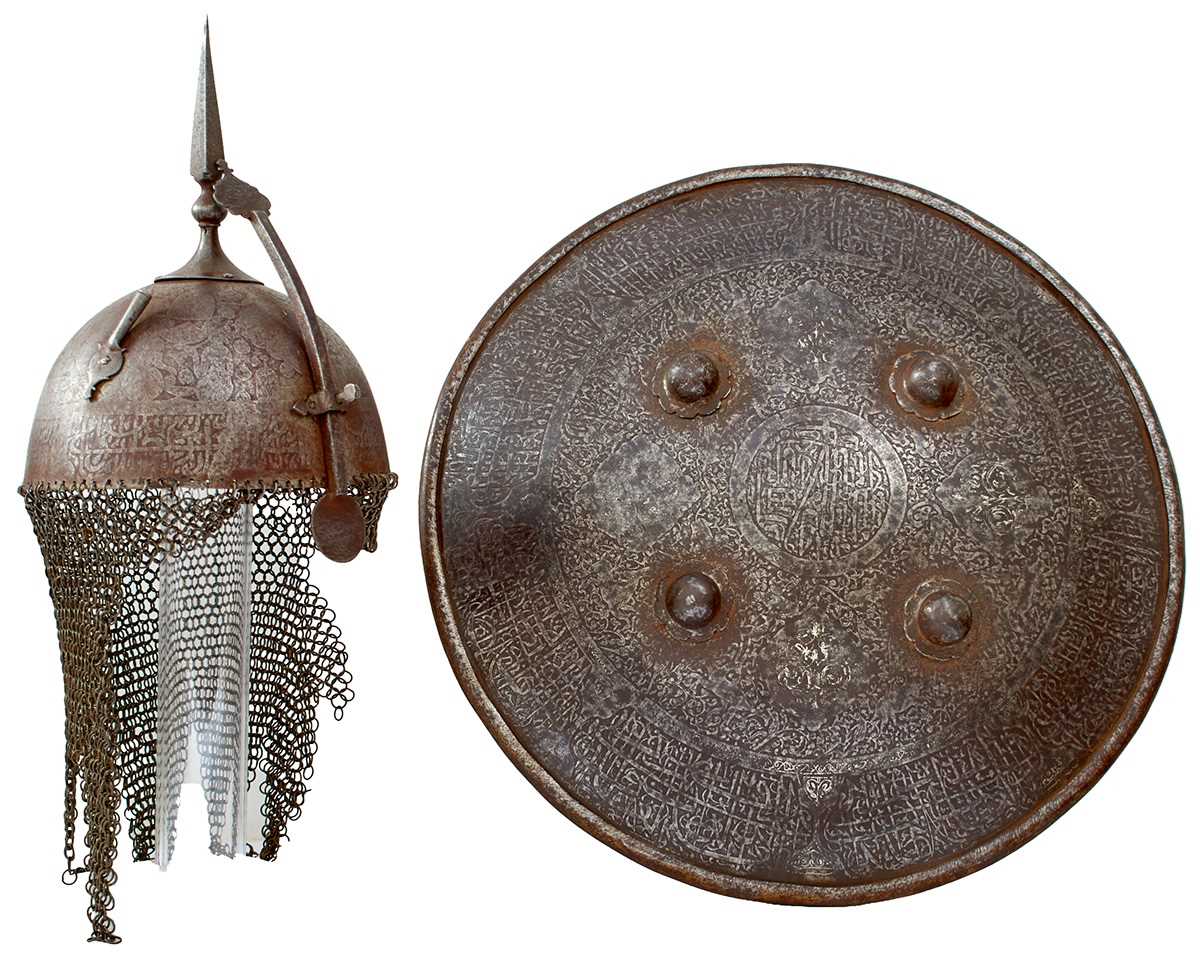 Lot 56 - A COMPOSED SET OF 19TH CENTURY INDO-PERSIAN ARMOUR FOR A BOY