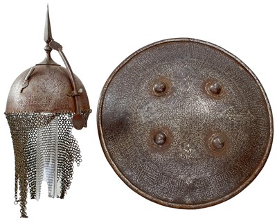 Lot 56 - A COMPOSED SET OF 19TH CENTURY INDO-PERSIAN ARMOUR FOR A BOY