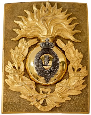 Lot 573 - OF INDIAN ARMY AND EAST INDIA COMPANY INTEREST: A 1ST (EUROPEAN BENGAL) FUSILIERS OFFICER'S SHOULDER BELT PLATE