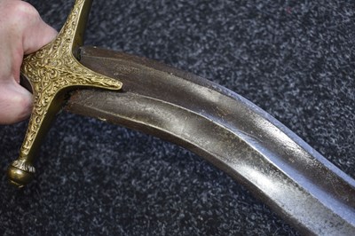 Lot 58 - AN UNUSUAL COMPOSITE SHAMSHIR