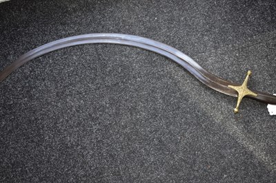 Lot 58 - AN UNUSUAL COMPOSITE SHAMSHIR