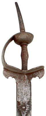 Lot 57 - A HIGHLY UNUSUAL LATE 18TH CENTURY INDIAN ARMOUR PIERCING FIRANGI