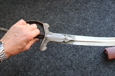 Lot 57 - A HIGHLY UNUSUAL LATE 18TH CENTURY INDIAN ARMOUR PIERCING FIRANGI
